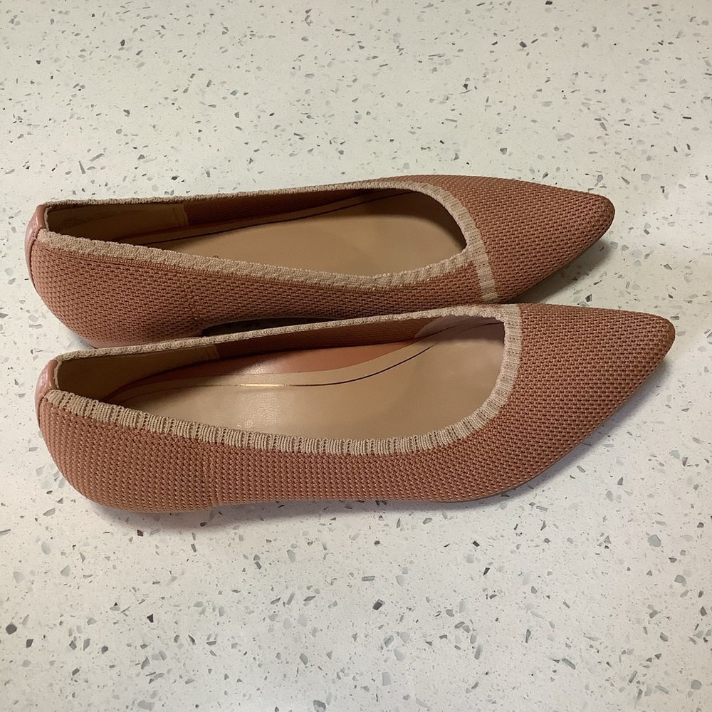 Vionic Size 8.5 Lotus Dahlia Knitted Ballet Flats Slip On Orthotic Insole